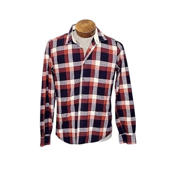 BZR Bruuns Bazaar Plaid Button Down Shirt - Picture 1 of 6